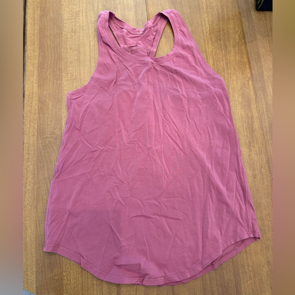 Pink Lululemon workout top